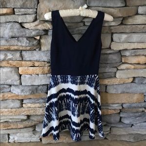 Navy tie dye dress